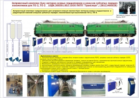 Заправочный комплекс букс моторно-осевых подшипников и кожухов зубчатых передач локомотивов